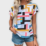 Cecilie – Farverig Urban Bluse