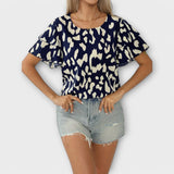 Josefine - Casual bluse med rund hals