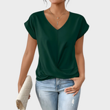 Sofie | Elegant top med tvistet front og V-hals