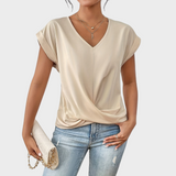 Sofie | Elegant top med tvistet front og V-hals