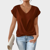Sofie | Elegant top med tvistet front og V-hals