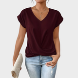 Sofie | Elegant top med tvistet front og V-hals