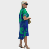 Stine – Kjole med blomsterprint
