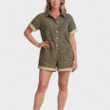 TAYLOR | Skjortekjole med leopardprint