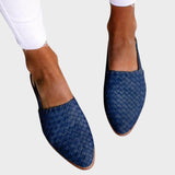 Thyra | Komfortable Vævede Slingback Flats