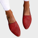 Thyra | Komfortable Vævede Slingback Flats