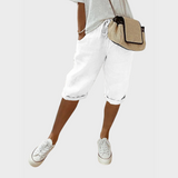 Mia – Lette Bomulds- og Linned-shorts
