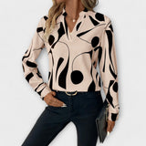 Mathilde – Moderne Mønstret Bluse