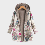 Bettina | Stilfuld Blomstret Fleecejakke