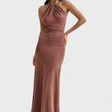 BENEDICTE | Halter Maxi kjole