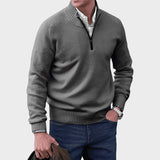 Kasper | Elegant cashmere sweater med lynlås
