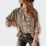 Clara - Moderne Leopard Bluse