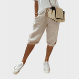 Mia – Lette Bomulds- og Linned-shorts