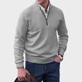 Kasper | Elegant cashmere sweater med lynlås