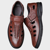 Steffen | Brune Læder Sport Sandaler
