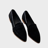 København™ | Ruskind Loafers med Spids Tå