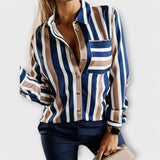 Clara - Casual stribet bluse