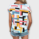 Cecilie – Farverig Urban Bluse