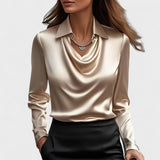 HANNAH | Elegant satinbluse