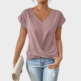 Sofie | Elegant top med tvistet front og V-hals