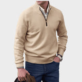 Kasper | Elegant cashmere sweater med lynlås