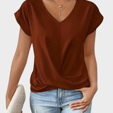 MIA | CASUAL T-SHIRT WITH V-NECK