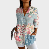 Grethe – Bluse med Blomstermønster