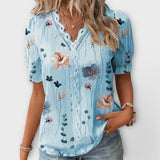 Katrine - Bluse med V-udskæring