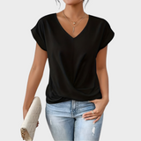 Sofie | Elegant top med tvistet front og V-hals