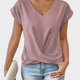 MIA | CASUAL T-SHIRT WITH V-NECK