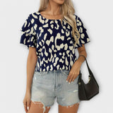 Josefine - Casual bluse med rund hals