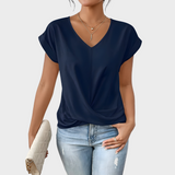 Sofie | Elegant top med tvistet front og V-hals