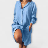 Clara - Casual bluse i hør