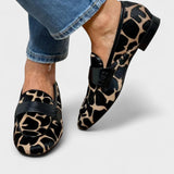 ANNETTE | Loafer med dyreprint