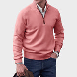 Kasper | Elegant cashmere sweater med lynlås