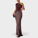 ERNA | Elegant plisseret maxikjole
