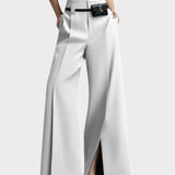 Stinna | Stilfulde Wide-Leg Bukser med Slids