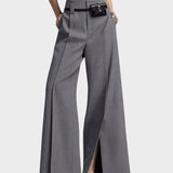 Stinna | Stilfulde Wide-Leg Bukser med Slids