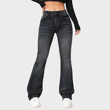 Zelia - Vintage Flare Jeans med Mellemhøj Talje