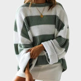Lily™ | Trendy Strikket Trøje med Striber
