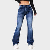 Zelia - Vintage Flare Jeans med Mellemhøj Talje