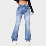 Zelia - Vintage Flare Jeans med Mellemhøj Talje