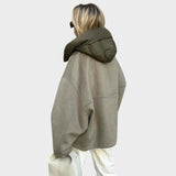 Edith | Cozy Hættetrøje Oversized Jakke