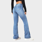 Zelia - Vintage Flare Jeans med Mellemhøj Talje