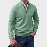 Kasper | Elegant cashmere sweater med lynlås
