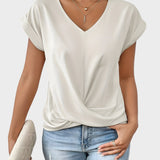 MIA | CASUAL T-SHIRT WITH V-NECK