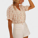 PAULA | Blomsterbluse med sommerlig charme