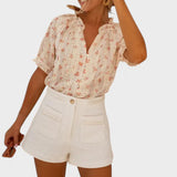 PAULA | Blomsterbluse med sommerlig charme