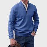 Kasper | Elegant cashmere sweater med lynlås