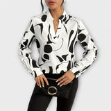 Mathilde – Moderne Mønstret Bluse